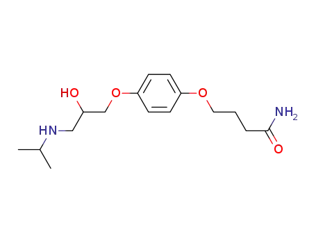 1-isopropylamino-3-(p-3-carbamoylpropoxyphenoxy)propan-2-ol