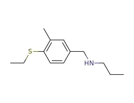 Molecular Structure of 91952-80-6 (N-(4-Ethylmercapto-3-methyl-benzyl)-propylamin)