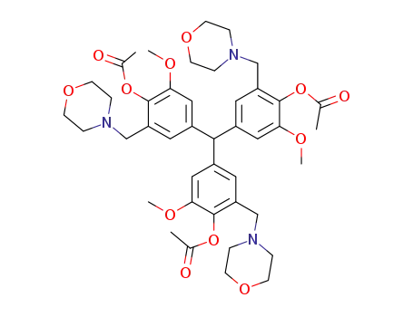 tris-(4-acetoxy-3-methoxy-5-morpholin-4-ylmethyl-phenyl)-methane