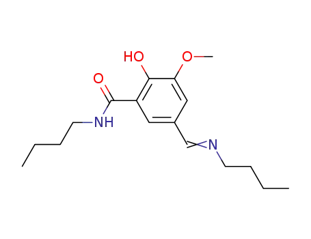 5-Butyliminomethyl-2-hydroxy-3-methoxy-benzoesaeure-butylamid