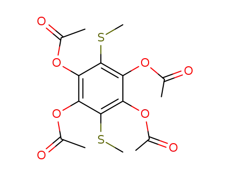 1,3,4,6-Tetraacetoxy-2,5-bismethylthiobenzol