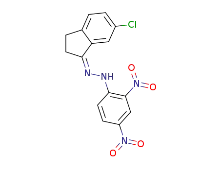 6-chloro-indan-1-one-(2,4-dinitro-phenylhydrazone)