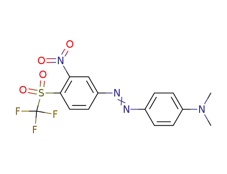 Molecular Structure of 17128-05-1 (4-Dimethylamino-3'-nitro-4'-trifluormethylsulfonyl-azobenzol)