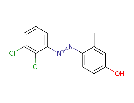 Molecular Structure of 92903-59-8 (2,3-Dichlor-4'-hydroxy-2'-methyl-azobenzol)