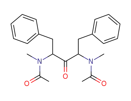 N.N'-Dimethyl-2.4-bis-<acetamido>-1.5-diphenyl-pentanon-(3)