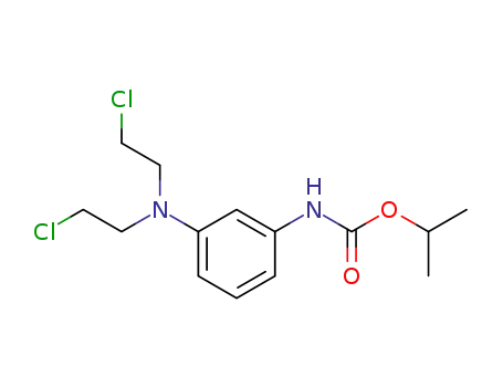 Molecular Structure of 27885-47-8 (Isopropyl-N-m-(bis-2-chlorethylamino)-phenylcarbamat)