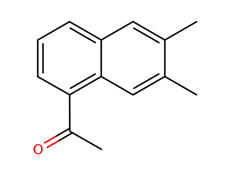 Molecular Structure of 19930-53-1 (Ethanone, 1-(6,7-dimethyl-1-naphthalenyl)-)