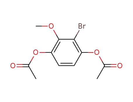 2-Brom-3-methoxy-1,4-diacetoxy-benzol