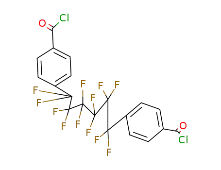 Molecular Structure of 24821-92-9 (1,6-Bis-(4-chlorformyl-phenyl)-perfluorhexan)