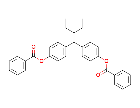 2-ethyl-1,1-bis-(4-benzoyloxy-phenyl)-but-1-ene