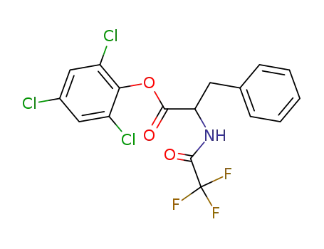 (+/-)-N-Trifluoractyl-phenylalanin-<2.4.6-trichlorphenylester>