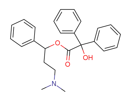 Molecular Structure of 801171-59-5 (benzilic acid-(3-dimethylamino-1-phenyl-propyl ester))