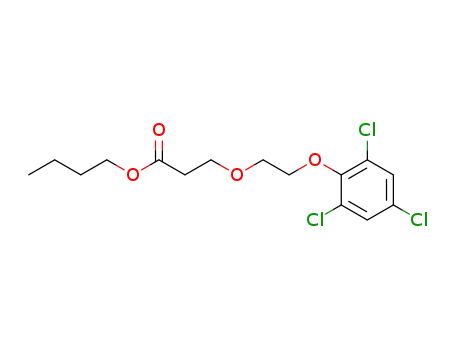 Molecular Structure of 92651-33-7 (2.4.6-Trichlor-1-<2-(2-butyloxycarbonyl-ethoxy)-ethoxy>-benzol)