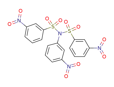 3-nitro-<i>N</i>,<i>N</i>-bis-(3-nitro-benzenesulfonyl)-aniline