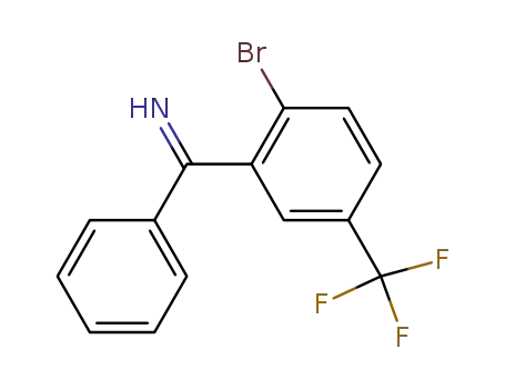 Molecular Structure of 16190-19-5 (2-Brom-5-trifluormethylbenzophenonimin)