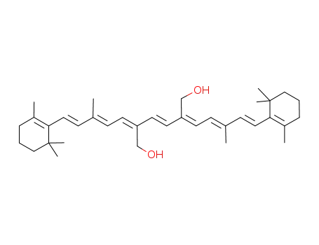 Molecular Structure of 7089-93-2 ((E)-2,5-Bis-[(2E,4E)-3-methyl-5-(2,6,6-trimethyl-cyclohex-1-enyl)-penta-2,4-dien-(Z)-ylidene]-hex-3-ene-1,6-diol)