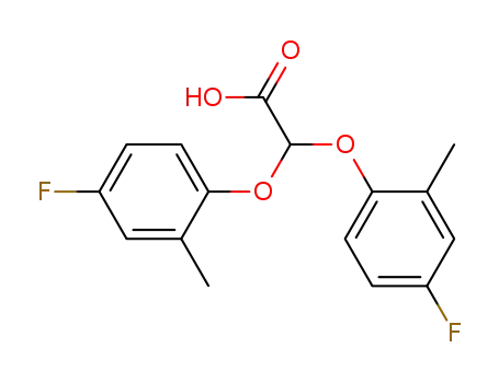 α-bis-(2-Methyl-4-fluorphenoxy)essigsaeure
