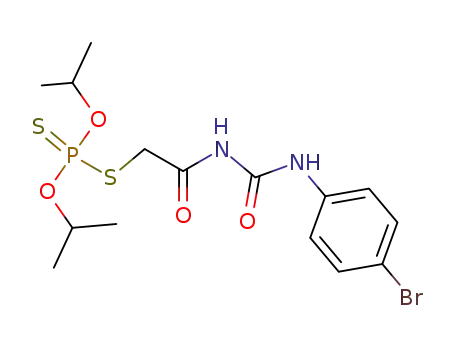 N-<O.O-Diisopropyl-thiophosphonomercaptoacetyl>-N'-<4-brom-phenyl>-harnstoff
