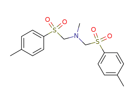 Molecular Structure of 52716-32-2 (Methanamine,
N-methyl-1-[(4-methylphenyl)sulfonyl]-N-[[(4-methylphenyl)sulfonyl]methyl
]-)