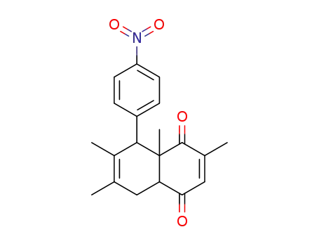 2,6,7,8a-Tetramethyl-8-(4-nitro-phenyl)-4a,5,8,8a-tetrahydro-[1,4]naphthoquinone