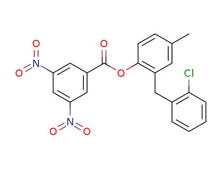 2-(2-chloro-benzyl)-1-(3,5-dinitro-benzoyloxy)-4-methyl-benzene
