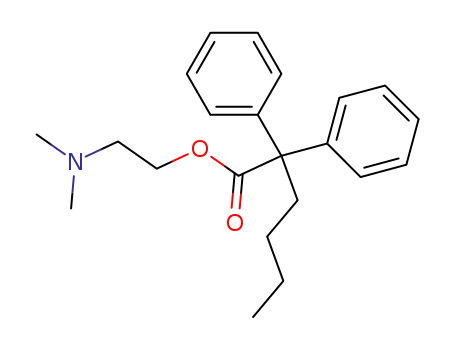 2,2-diphenyl-hexanoic acid-(2-dimethylamino-ethyl ester)