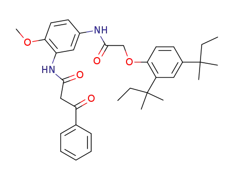 4-[2-(2,4-di-<i>tert</i>-pentyl-phenoxy)-acetylamino]-1-methoxy-2-(3-oxo-3-phenyl-propionylamino)-benzene