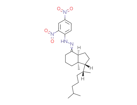 (3a<i>S</i>)-1<i>c</i>-((<i>R</i>)-1,5-dimethyl-hexyl)-7a-methyl-(3a<i>r</i>,7a<i>c</i>)-octahydro-inden-4-one-(2,4-dinitro-phenylhydrazone)
