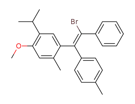 4-(α'-bromo-4-methyl-stilben-α-yl)-2-isopropyl-5-methyl-anisole