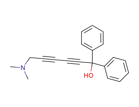 Molecular Structure of 102237-54-7 (6-dimethylamino-1,1-diphenyl-hexa-2,4-diyn-1-ol)