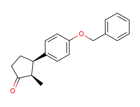 <i>cis</i>-3-(4-benzyloxy-phenyl)-2-methyl-cyclopentanone