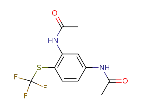 <i>N</i>,<i>N</i>'-(4-trifluoromethylsulfanyl-<i>m</i>-phenylene)-bis-acetamide
