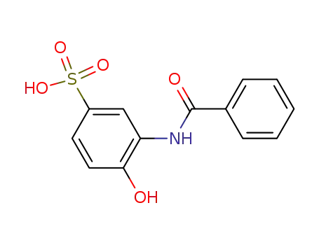 Molecular Structure of 23117-22-8 (3-benzoylamino-4-hydroxy-benzenesulfonic acid)