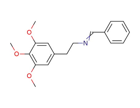 Molecular Structure of 873381-36-3 (benzylidene-(3,4,5-trimethoxy-phenethyl)-amine)