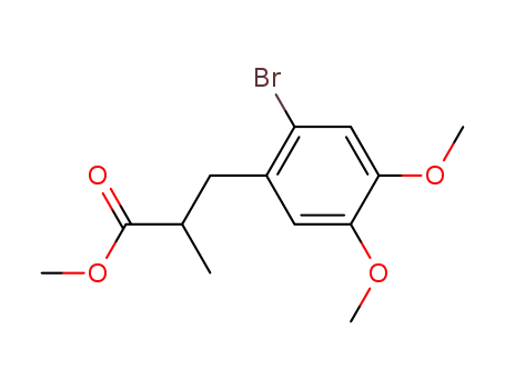 3-(2-bromo-4,5-dimethoxy-phenyl)-2-methyl-propionic acid methyl ester