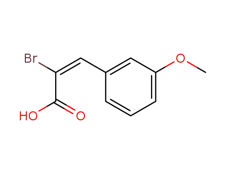 Molecular Structure of 880074-44-2 (α-bromo-3-methoxy-<i>cis</i>-cinnamic acid)