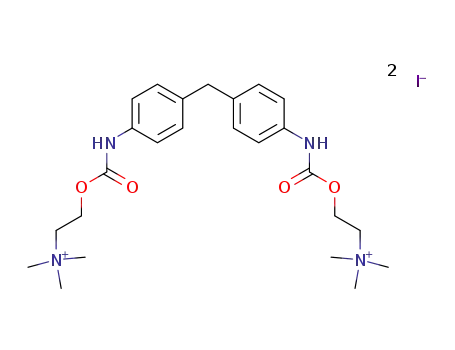 <i>N</i>,<i>N'</i>-(4,4'-methanediyl-di-phenyl)-bis-carbamic acid bis-(2-trimethylammonio-ethyl ester); diiodide