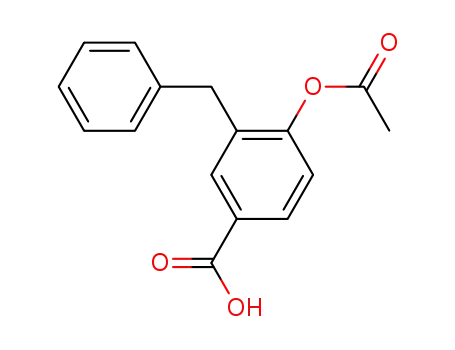 4-acetoxy-3-benzyl-benzoic acid