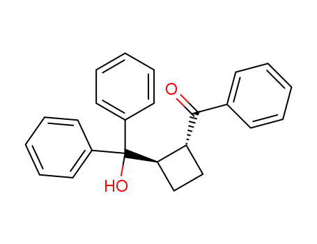 (+/-)-[<i>trans</i>-2-(α-hydroxy-benzhydryl)-cyclobutyl]-phenyl ketone