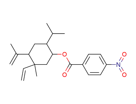 4-nitro-benzoic acid-(4-isopropenyl-2-isopropyl-5-methyl-5-vinyl-cyclohexyl ester)