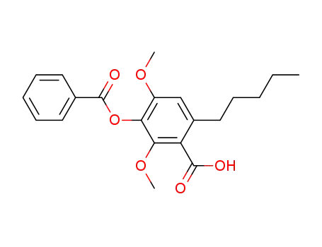 3-benzoyloxy-2,4-dimethoxy-6-pentyl-benzoic acid