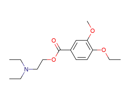 4-ethoxy-3-methoxy-benzoic acid-(2-diethylamino-ethyl ester)