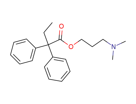 2,2-diphenyl-butyric acid-(3-dimethylamino-propyl ester)