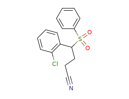 4-benzenesulfonyl-4-(2-chloro-phenyl)-butyronitrile