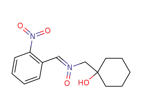 Molecular Structure of 63829-66-3 (Cyclohexanol, 1-[[[(2-nitrophenyl)methylene]oxidoamino]methyl]-)
