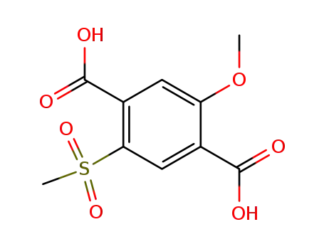 Molecular Structure of 22583-11-5 (2-Methoxy-5-methylsulfonyl-terephthalsaeure)