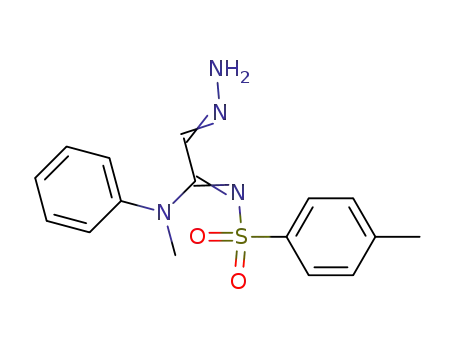N-[2-Hydrazono-1-(methyl-phenyl-amino)-eth-(Z)-ylidene]-4-methyl-benzenesulfonamide