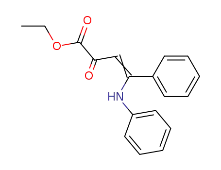 Molecular Structure of 3299-50-1 (3-Butenoic acid, 2-oxo-4-phenyl-4-(phenylamino)-, ethyl ester)