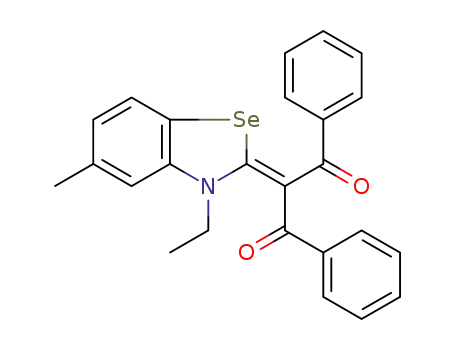 2-(3-ethyl-5-methyl-3<i>H</i>-benzoselenazol-2-ylidene)-1,3-diphenyl-propane-1,3-dione