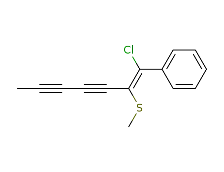 1-Chlor-2-methylmercapto-1-phenyl-hept-1-en-3.5-diin
